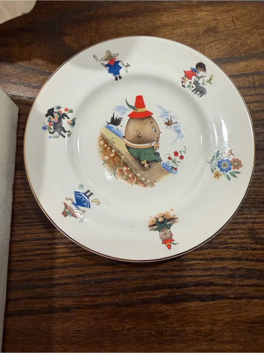Arklow kiddies table setting Humpty Dumpty set